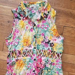 Lucca Couture Floral Tank Top